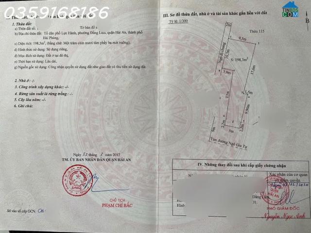 Đường Ngô Gia Tự, 120 triệu/m2, 198m2, trước mặt 5m, pháp lý đầy đủ, địa chỉ đẹp