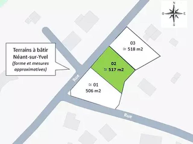 Néant sur Yvel 56430 Achat / Vente terrain au dernier étage