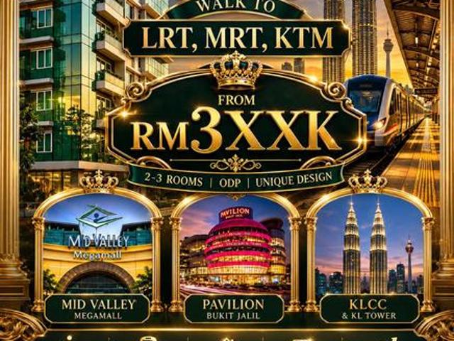 Near Midvalley Sungai Besi LRT MRT KTM Walk to Mall Shops