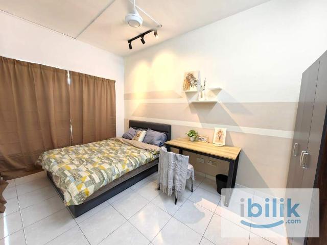 Near LRT Medium Room FULL FURNISH Desa Impiana Condo, Taman Puchong Prima