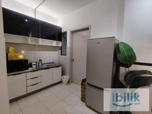 NEAR RAPID KL BUS ️ Residensi Riamas, Single Room Fully Furnished @ NEW Aircond Wardrobe Table Chair Mattress