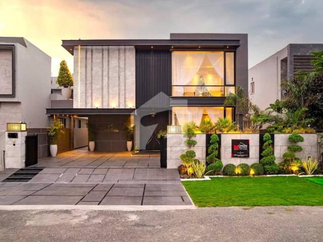 Near raya elite lifestyle modern 1 kanal full furnished with basment soler villa for sale in dha phase 7