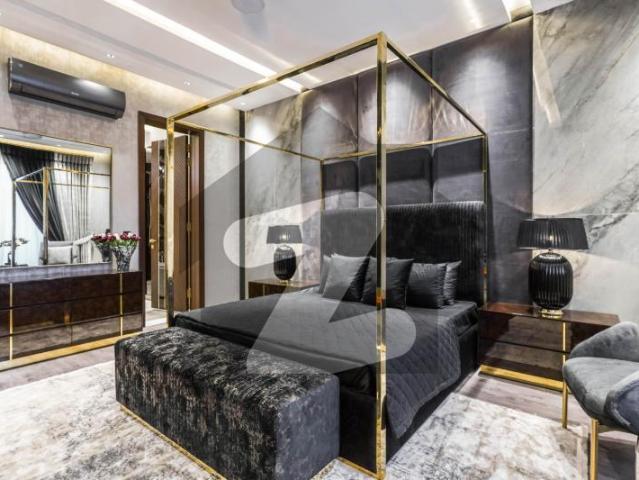 Near raya elite lifestyle modern 1 kanal full furnished with basment soler villa for sale in dha phase 7 block w