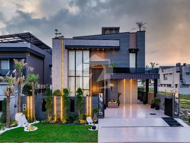 Near To DHA RAYA 1 Kanal FULL FURNISHED FULL BASMENT SWIMMING POOL WITH LIFT ROOF TOP SOLER Top Quality Build Luxurious Beautiful Modern Design Villa Full Basement For Sale In DHA Lahore Phase 6 Prime Location