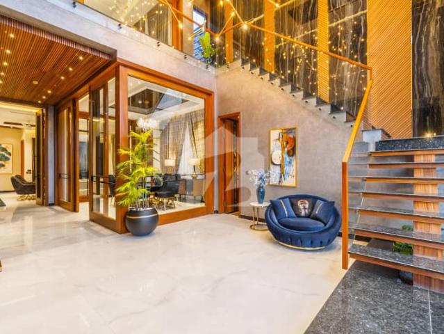 Near To Park 1 Kanal Modern FULL FURNISHED WITH BASMENT Beautiful Design Bungalow For Sale At Prime Location
