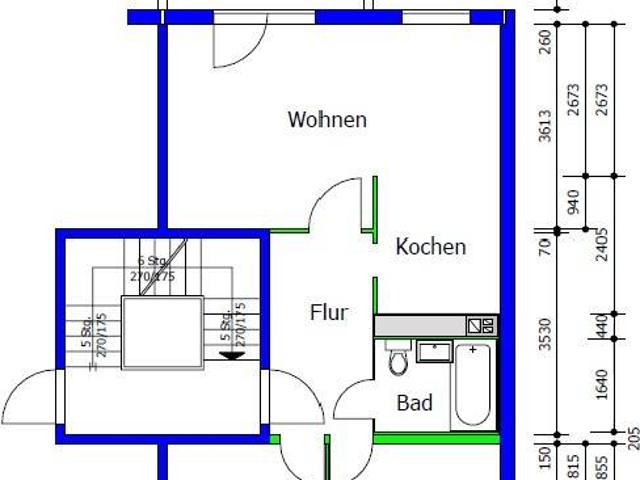 Nettokaltmiete exkl. Betriebskosten, for rent at Am Himmelreich 72, Wahlbezirk 76, Suhl 98527