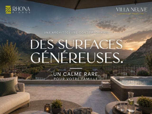 NEUVE 95 m2 de Terrasses et ROOF TOP pour cette VILLA 5.5 pcs de 344 m2 utiles