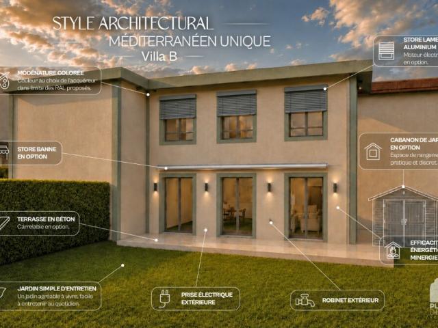 NEUVE Jolie villa familiale de 4.5 pièces  111 m2  lot B