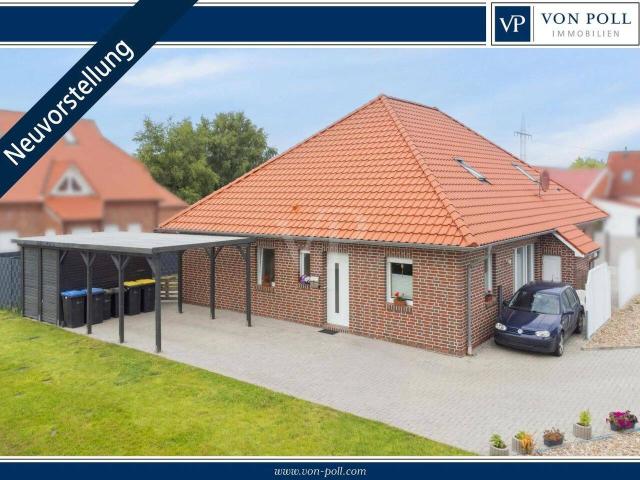 Neuwertige Bungalow Doppelhaushälfte mit Ausbaupotenzial am Stadtrand von Norden