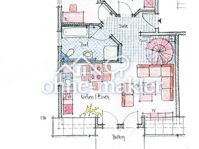 Neuwertige Exclusive/Moderne/Helle Maisonettwohnung 4 Zimmer im Neubaugebiet Sennfeld/Rempertshag