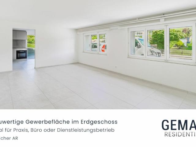 Neuwertige Gewerbefläche im Erdgeschoss