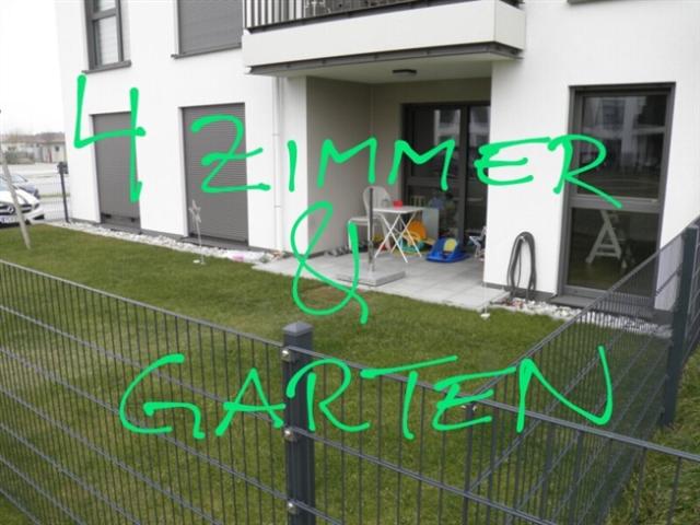 NEUER PREIS ! * Gartenwohnung mit 4 Zimmern ! Parkplatz INKLUDIERT ! Neuwertig+erstklassig erhalten