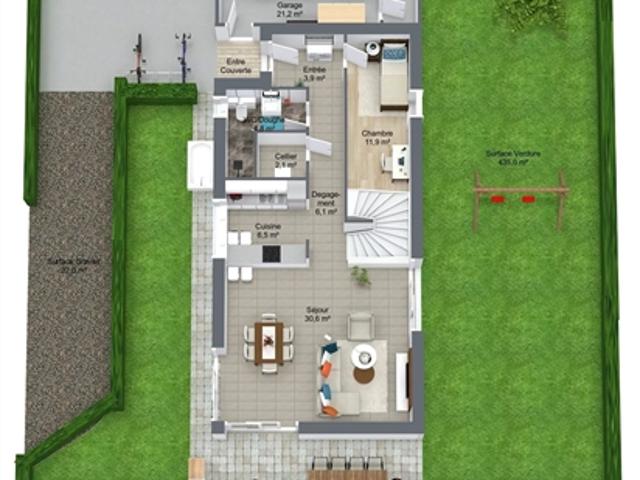 NEU GEBAUTE FREISTEHENDE VILLA 5,5 ZIMMER