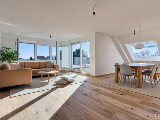NEU! + ERSTBEZUG + 3 ZIMMER DACHGESCHOSSWOHNUNG + CA. 85 M² WOHNFLÄCHE + TERRASSE CA. 11 M² + TIEFGARAGENPLÄTZE + U2 ASPERNSTRASSE + 1220 WIEN