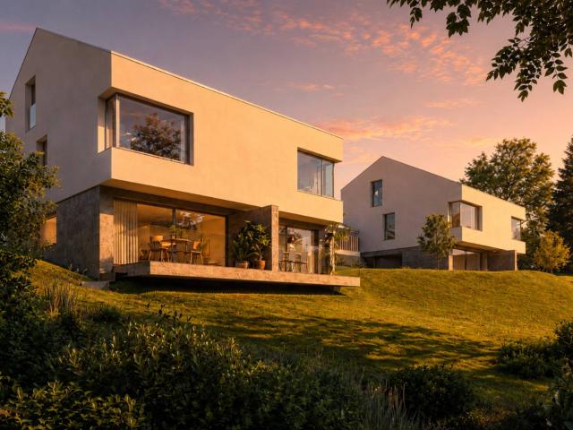 NEU: Zeitgenössische Villa in grüner Umgebung