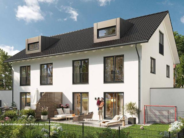 Neubauvorhaben moderne und energieeffiziente Doppelhaushälfte in Trudering