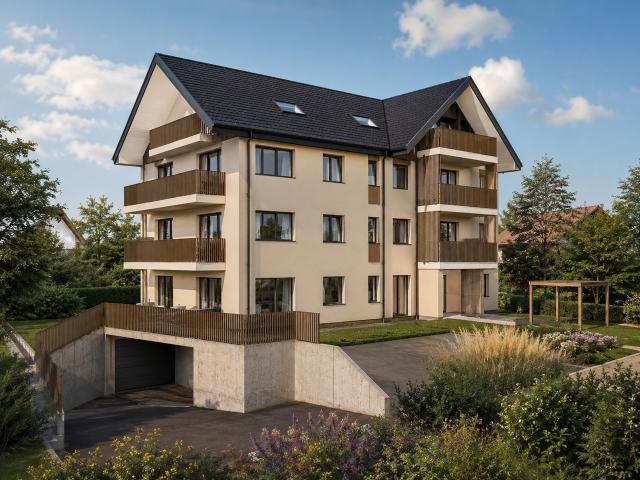Neubauwohnung mit 3,5 Zimmern im Herzen von Oron la Ville