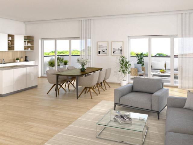 Neubau 3 Zimmer Penthouse und 2 TG Stellplätzen kein Duplex