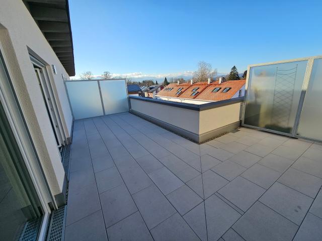 Neubau! 4 Zi. Wohnung im DG mit Dachterrasse im Neubaugebiet Ellmosener Wies am Ortsrand von Bad Aibling