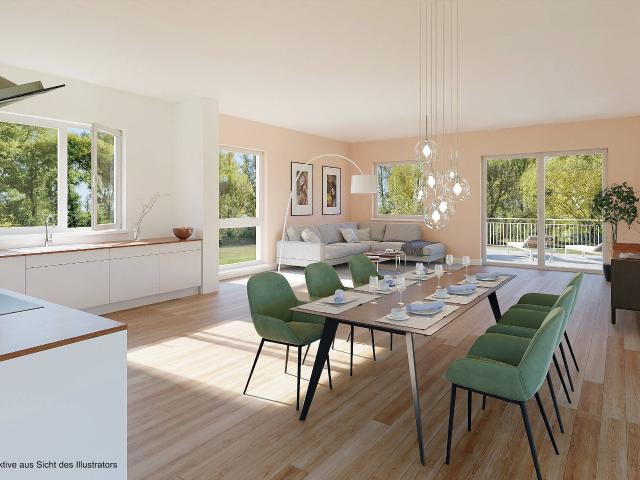 NEUBAU + 4 Zi. Obergeschosswohnung mit Balkon