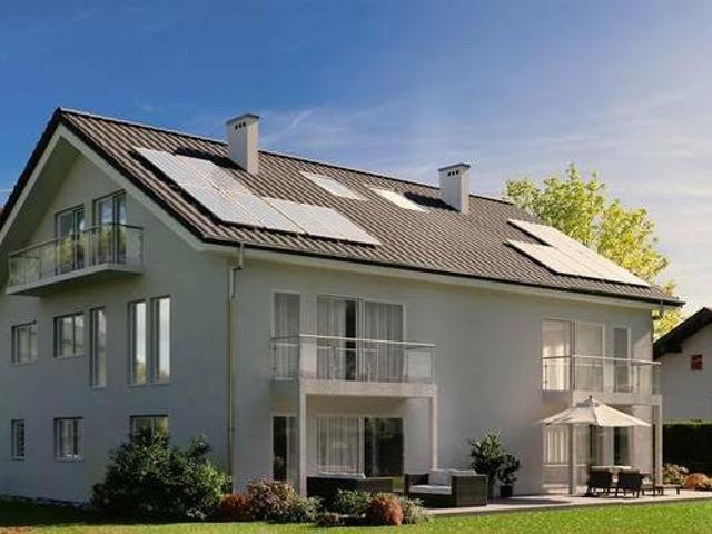 Neubau 4 Familienhaus Niedrigenergie Garten Bergblick nach Süden Bau in 2023 Festpreisgarantie