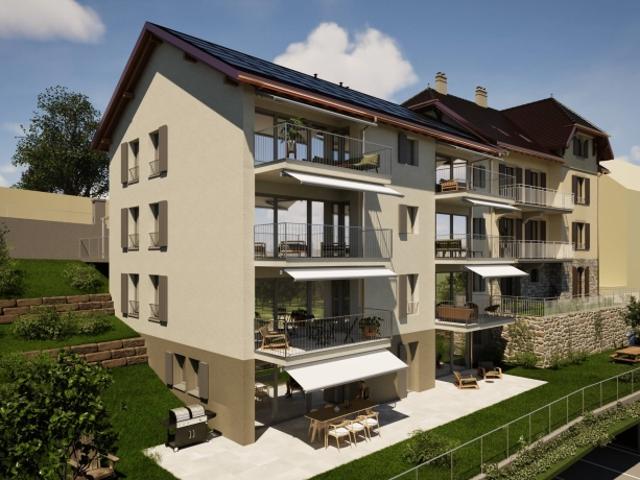 Neubau 6 Wohnungen, Minergie Label + 4 Wohnungen in einem bestehenden Gebäude