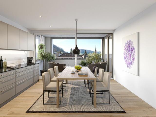 Neubau Attraktive und moderne 4 1/2 Zimmer Wohnung mit Loggia im Zentrum von Sissach