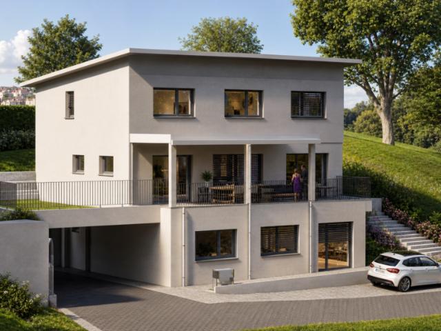 Neubau: Grosse, moderne Maisonette Wohnung eingebettet in malerische Landschaft mit grosser Terrasse!