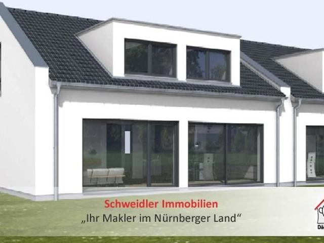NEUBAU Doppelhaushälfte mit top moderner Grundrissgestaltung in schöner Lage von Erlangen Hüttendorf