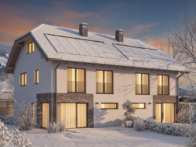 Neubau Doppelhaushälften mit Süd Garten und Carport