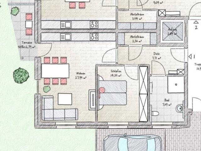 NEUBAU! EG Wohnung mit eigenem Gartenteil in Zentrallage!