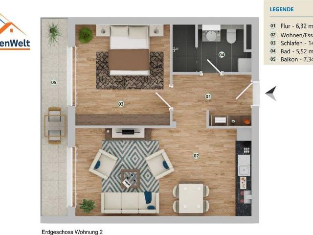 Neubau eines modernen Mehrfamilienhauses im Ostviertel von Göttingen