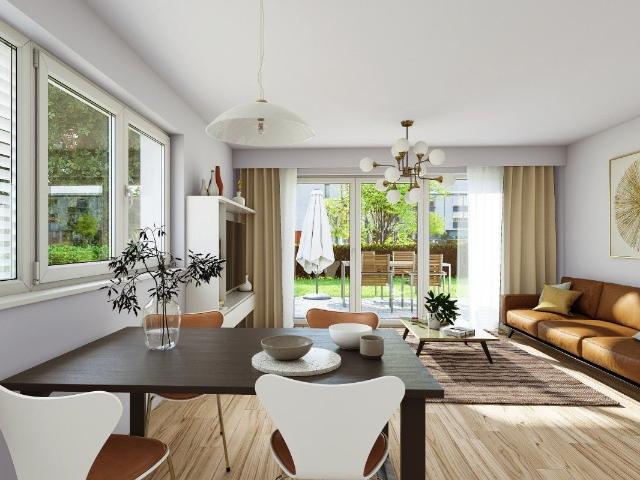 NEUBAU Erdgeschosswohnung mit 100 m² Garten, 3 Zimmer! WE 01