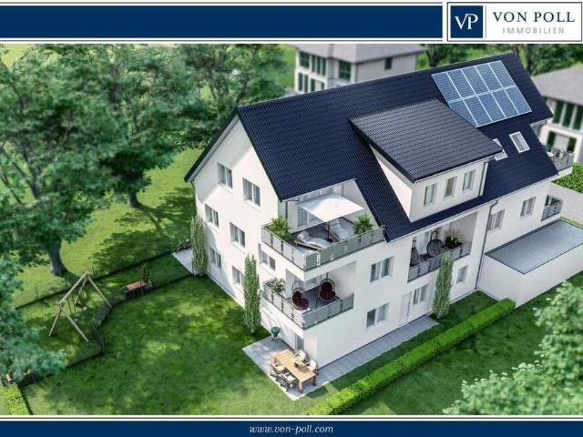 Neubau Erdgeschosswohnung | KfW 40 + QNG | ca. 117,81 m² | 3ZKB | Garage | PROVISIONSFREI