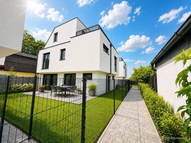NEUBAU / ERSTBEZUG Haus mit Garten, Dachterrasse und Parkplatz 1220 Wien Essling