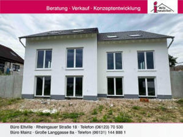 Neubau Erstbezug in Stadecken Elsheim* Luxuriöse Doppelhaushälfte in gewachsener 1 A Wohnlage