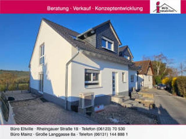 Neubau Erstbezug in Stadecken Elsheim* Luxuriöse Doppelhaushälfte in gewachsener 1 A Wohnlage