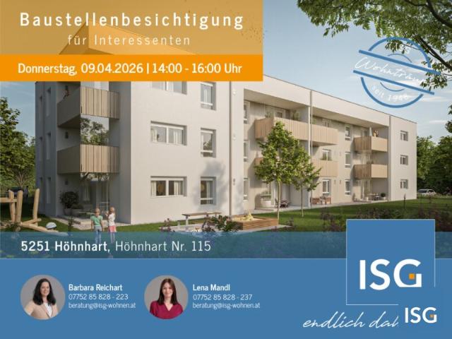 Neubau in Mietkauf Top 7 im 1. OG mit 3 Zimmer inkl. Carport