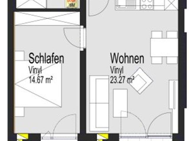 Neubau in Mietkauf Top 9 im 1. OG mit 2 Zimmer Inkl. Carport