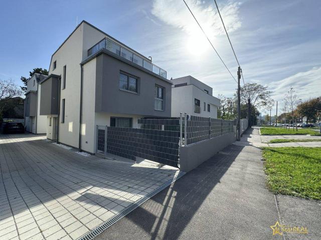 NEUBAU! OPULENTES EINZELHAUS MIT KELLER! 332 m² GRUND. 7 ZIMMER, 3 BÄDER, 3 WC's, SÜDGARTEN. U1 IN 700 METERN. PROVISIONSFREI für den Käufer