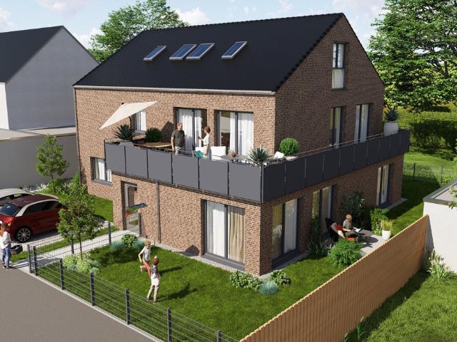 Neubau Penthouse Maisonette Wohnung mit 5 Zimmern, offener Küche + Dachterrasse
