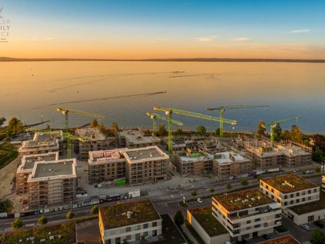 Neubau Projekt Arrivée: Einmalige 6 1/2 Zimmer Wohnung mit traumhafter Seesicht