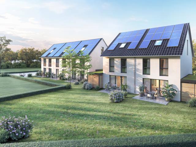 Neubau Reihenhäuser in ruhiger Lage mit 2 KFZ Stellplätzen und eigenem Grundstück!