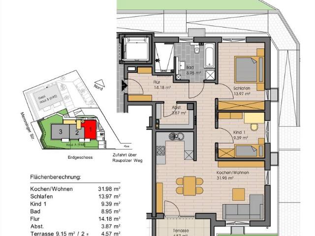 Neubau Wohnung in Bad Grönenbach incl. TG Platz provisionsfrei!
