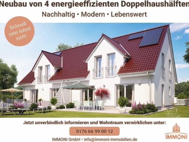 Neubau von 4 Doppelhaushälften | In der Nähe vom Blauen See