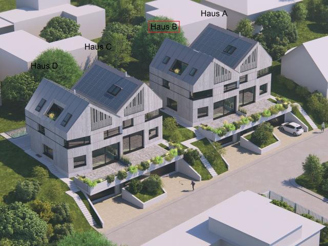 Neubauprojekt Allmendgasse mit vier 7.5 Zimmer Doppelhäuser Haus B | dreamo. Ch