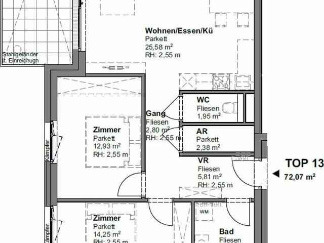 Neubauprojekt Annerlhof Eigentumswohnung Top 13