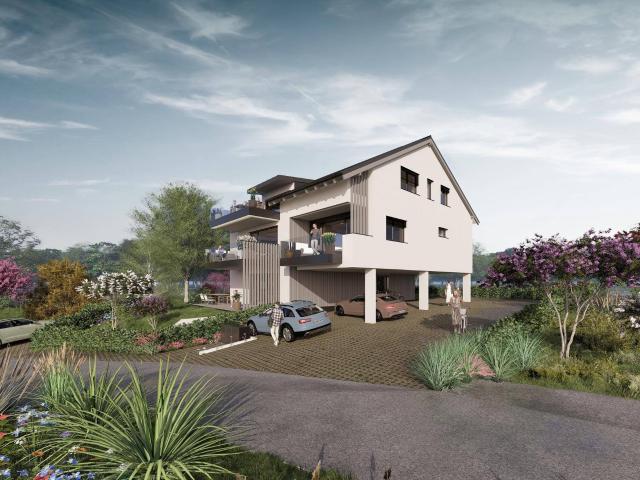 Neubauprojekt: Einzigartige Vierzimmerwohnung mit Loft Feeling und großzügiger Dachterrasse in Elixhausen