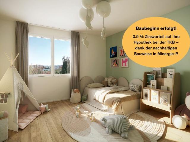 Neubauprojekt «Fliedergarten» modernes Wohnen mit Stil und Nachhaltigkeit hochwertige Garten Maisonette