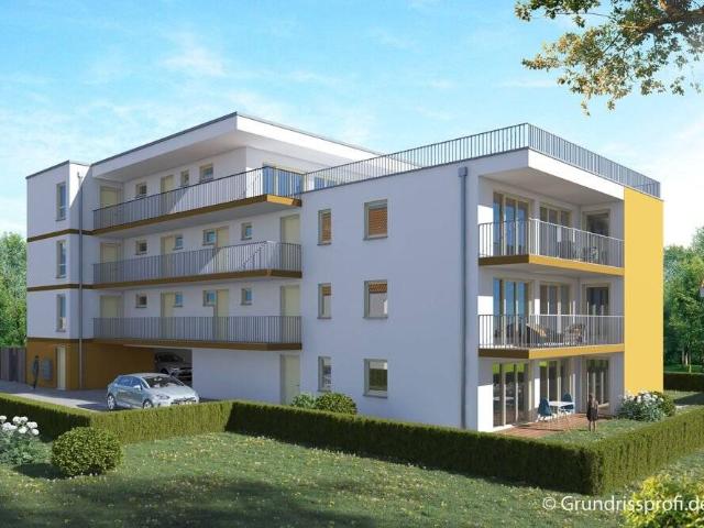 Neubauprojekt in Süßen! Tolle 4 Zi. Erdgeschosswohnung mit Terrasse und Gartenanteil, Aufzug !